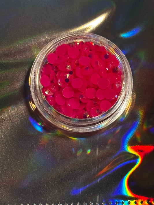 Cristale Rotunde Hot Pink